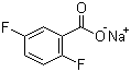 structure of CAS# 522651-42-9, 2,5-二氟苯甲酸钠
