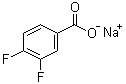 structure of CAS# 522651-44-1, 3,4-二氟苯甲酸钠盐