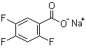 structure of CAS# 522651-48-5, 2,4,5-三氟苯甲酸钠盐