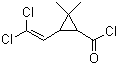 structure of CAS# 52314-67-7, 3-(2,2-Dichlorovinyl)-2,2-dimethylcyclopropanecarbonyl chloride