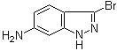 structure of CAS# 52347-72-5, 6-氨基-3-溴-1H-吲唑