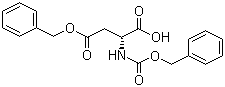 structure of CAS# 5241-62-3, N-苄氧羰基-D-天冬氨酸 4-苄酯