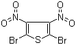 structure of CAS# 52431-30-8, 2,5-二溴-3,4-二硝基噻吩