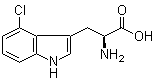 structure of CAS# 52448-14-3, 4-氯-L-色氨酸