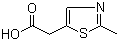 structure of CAS# 52454-65-6, (2-甲基噻唑-5-基)乙酸