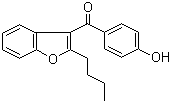 structure of CAS# 52490-15-0, 2-丁基-3-(4-羟基苯甲酰基)苯并呋喃