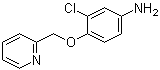 structure of CAS# 524955-09-7, 3-Chloro-4-[(pyridin-2-yl)methyloxy]aniline