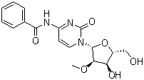 structure of CAS# 52571-45-6, N-苯甲酰基-2'-甲氧基胞苷
