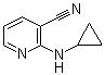 structure of CAS# 52583-90-1, 2-(环丙基氨基)-3-吡啶甲腈