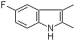 structure of CAS# 526-47-6, 2,3-二甲基-5-氟吲哚