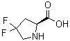 structure of CAS# 52683-81-5, 4,4-二氟-L-脯氨酸