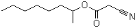 氰乙酸仲辛酯分子结构 (CAS 52688-08-1)