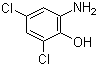 structure of CAS# 527-62-8, 2-氨基-4,6-二氯苯酚