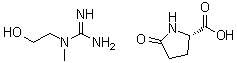 CAS 登录号：52704-31-1, N-(2-羟基乙基)-N-甲基胍 5-氧代-L-脯氨酸盐