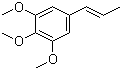CAS 登录号：5273-85-8, 异榄香脂素, 1,2,3-三甲氧基-5-((E)-丙-1-烯基)苯