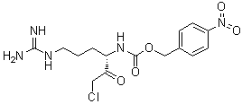 CAS 登录号：52795-16-1, (S)-[4-[(氨基亚胺甲基)氨基]-1-(氯乙酰基)丁基]氨基甲酸 (4-硝基苯基)甲基酯