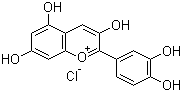 Cyanidin chloride molecular structure (CAS 528-58-5)