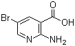 structure of CAS# 52833-94-0, 2-氨基-5-溴烟酸