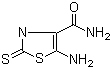 structure of CAS# 52868-63-0, 5-氨基-2-巯基-4-噻唑甲酰胺