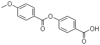 CAS # 52899-69-1, 4-(4'-Methoxybenzoyloxy)benzoic acid, p-(p-Methoxybenzoyloxy)benzoic acid