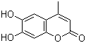 structure of CAS# 529-84-0, 6,7-Dihydroxy-4-methylcoumarin