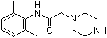 structure of CAS# 5294-61-1, N-(2,6-二甲基苯基)-1-哌嗪乙酰胺