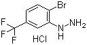 structure of CAS# 529512-78-5, 2-溴-5-三氟甲基苯肼盐酸盐