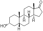 structure of CAS# 53-42-9, 3a-羟基-5b-雄甾烷-17-酮