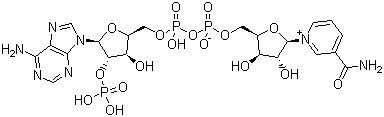 CAS # 53-59-8, Triphosphopyridine nucleotide, beta-Nicotinamide adenine dinucleotide phosphate, beta-NADP