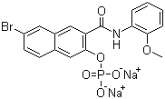structure of CAS# 530-79-0, 萘酚 AS-BI 磷酸二钠