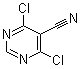 CAS # 5305-45-3, 4,6-Dichloropyrimidine-5-carbonitrile, 4,6-Dichloro-5-cyanopyrimidine