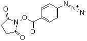 structure of CAS# 53053-08-0, 琥珀酰亚胺基 4-叠氮基苯甲酸酯