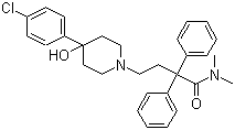 CAS 登录号：53179-11-6, 洛哌丁胺, 氯苯哌丁胺, 4-[4-(4-氯苯基)-4-羟基哌啶-1-基]-N,N-二甲基-2,2-二苯基丁酰胺