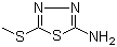 structure of CAS# 5319-77-7, 2-氨基-5-甲硫基-1,3,4-噻二唑
