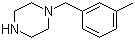 structure of CAS# 5321-48-2, 1-(3-Methylbenzyl)piperazine