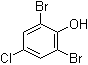 structure of CAS# 5324-13-0, 2,6-Dibromo-4-chlorophenol
