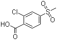 CAS 登录号：53250-83-2, 2-氯-4-甲砜基苯甲酸, 2-氯-4-磺酰甲基苯甲酸
