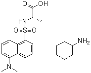 CAS # 53332-27-7, N-[[5-(Dimethylamino)-1-naphthalenyl]sulfonyl]-L-alanine compd. with cyclohexanamine (1:1)