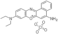 CAS # 53340-16-2, Nile Blue A perchlorate, 5-Amino-9-(diethylamino)benzo[a]phenoxazin-7-ium perchlorate
