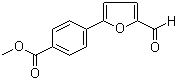 structure of CAS# 53355-29-6, 4-(5-甲酰基-2-呋喃基)苯甲酸甲酯