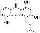 CAS 登录号：53377-61-0, 1,3,5-三羟基-4-异戊烯基氧杂蒽酮