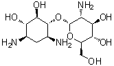 CAS # 534-47-4 (77667-55-1), 4-O-(2-Amino-2-deoxy-alpha-D-glucopyranosyl)-2-deoxy-D-streptamine, 4-O-alpha-D-Glucosaminyl-2-deoxystreptamine, Gentamine A, Neomycin D