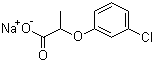 CAS # 53404-22-1, Sodium 2-(3-chlorophenoxy)propanoate, 2-(3-Chlorophenoxy)propionic acid sodium salt