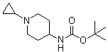 structure of CAS# 534595-68-1, (1-环丙基哌啶-4-基)-氨基甲酸叔丁酯