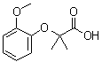 structure of CAS# 53498-60-5, 2-(2-Methoxyphenoxy)-2-methylpropanoic acid