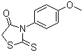 structure of CAS# 5350-09-4, 3-(4-甲氧基苯基)-2-硫酮-1,3-噻唑啉-4-酮