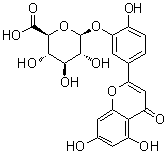 structure of CAS# 53527-42-7, Luteolin 3'-O-beta-D-glucuronide