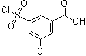 CAS 登录号：53553-11-0, 3-氯-5-(氯磺酰基)苯甲酸