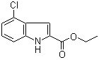 structure of CAS# 53590-46-8, 4-氯-1H-吲哚-2-羧酸乙酯