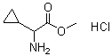 structure of CAS# 535936-86-8, alpha-Aminocyclopropaneacetic acid methyl ester hydrochloride